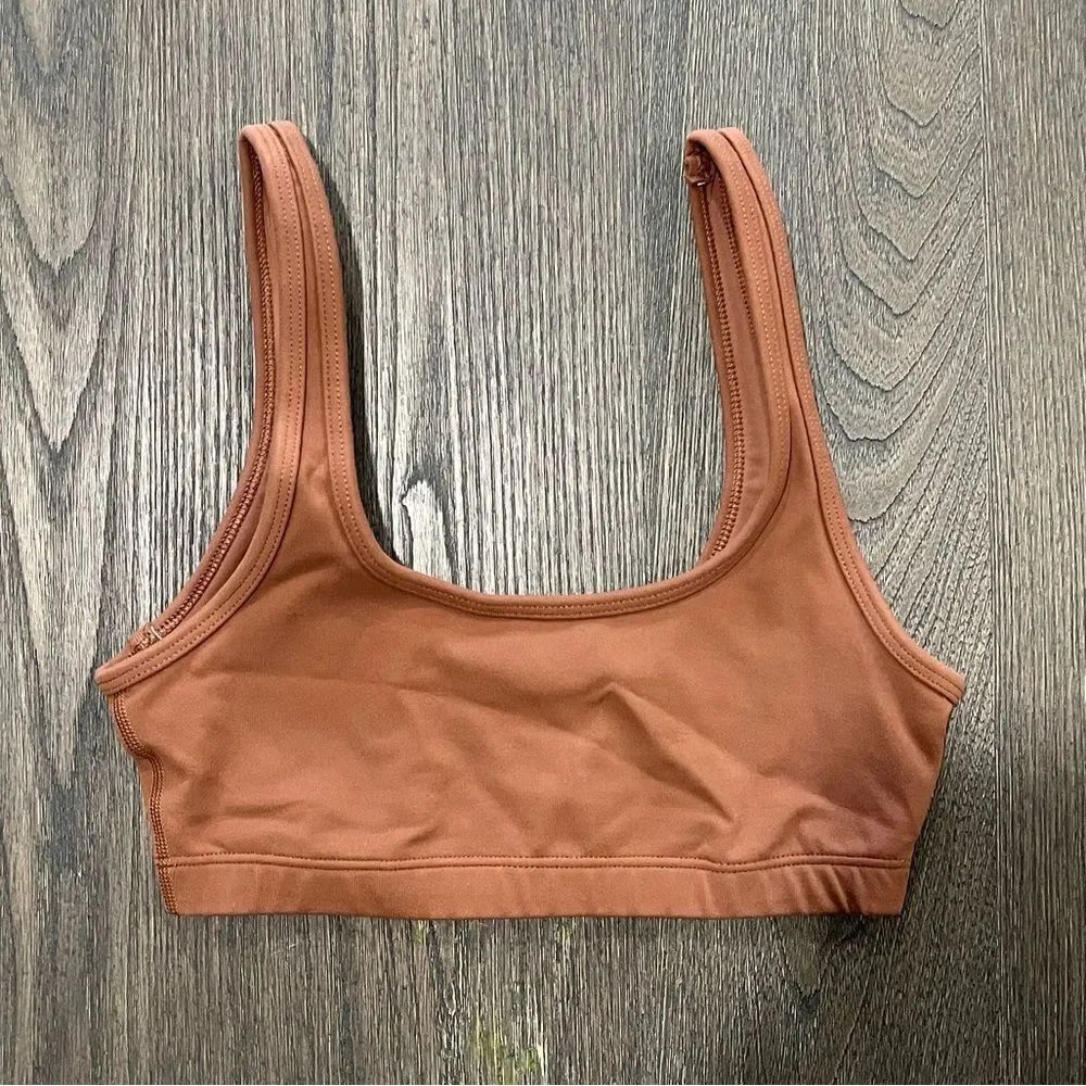 NWOT Artizia TnAction TnaLIFE Mini Bra Top Burnt Orange - Size 2XS